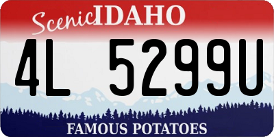 ID license plate 4L5299U
