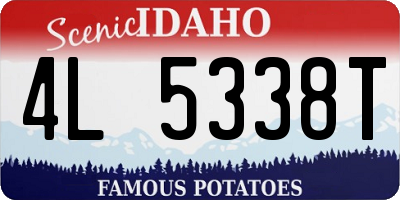 ID license plate 4L5338T
