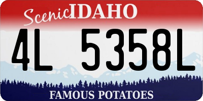 ID license plate 4L5358L