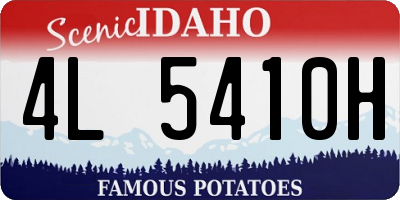 ID license plate 4L5410H