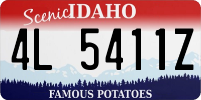 ID license plate 4L5411Z