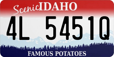 ID license plate 4L5451Q