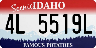 ID license plate 4L5519L