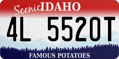 ID license plate 4L5520T