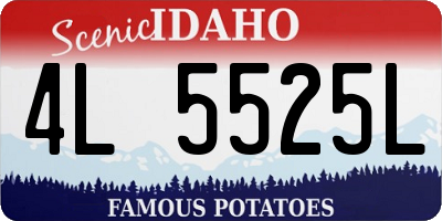 ID license plate 4L5525L