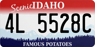 ID license plate 4L5528C