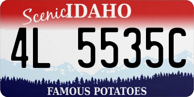 ID license plate 4L5535C