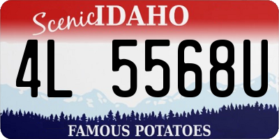 ID license plate 4L5568U