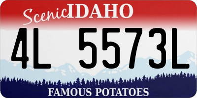 ID license plate 4L5573L