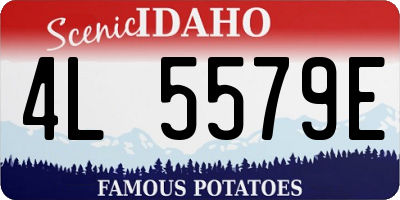 ID license plate 4L5579E