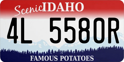 ID license plate 4L5580R