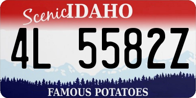 ID license plate 4L5582Z