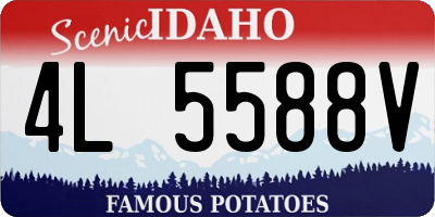 ID license plate 4L5588V
