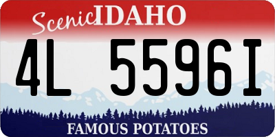 ID license plate 4L5596I