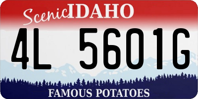 ID license plate 4L5601G