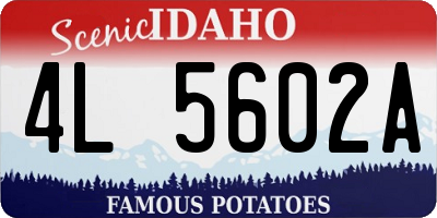 ID license plate 4L5602A
