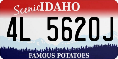 ID license plate 4L5620J