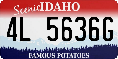 ID license plate 4L5636G