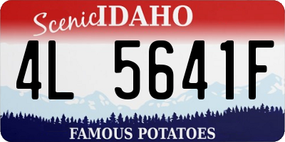 ID license plate 4L5641F