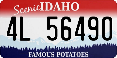 ID license plate 4L5649O