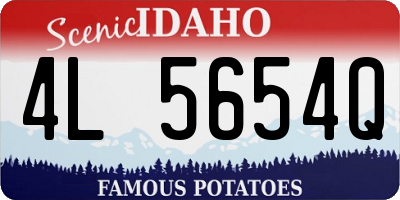 ID license plate 4L5654Q