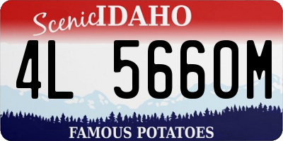 ID license plate 4L5660M