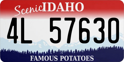 ID license plate 4L5763O