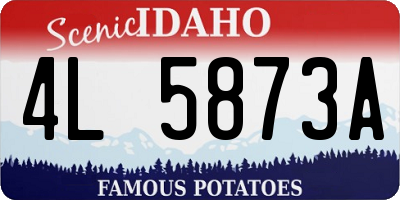 ID license plate 4L5873A