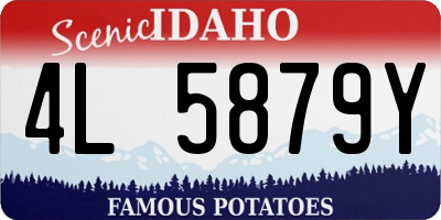 ID license plate 4L5879Y