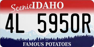 ID license plate 4L5950R