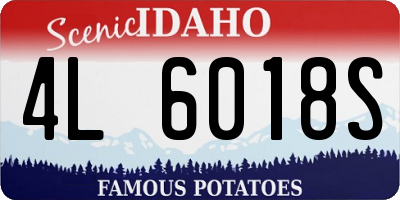 ID license plate 4L6018S