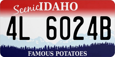 ID license plate 4L6024B
