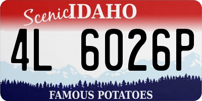 ID license plate 4L6026P