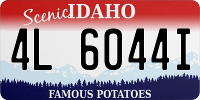 ID license plate 4L6044I
