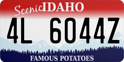 ID license plate 4L6044Z