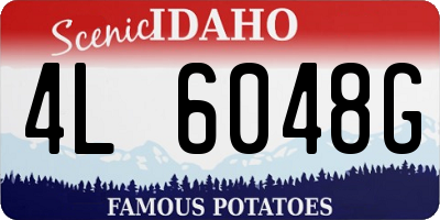 ID license plate 4L6048G