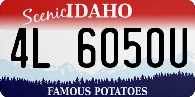 ID license plate 4L6050U