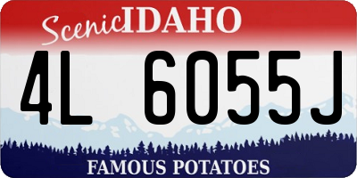 ID license plate 4L6055J