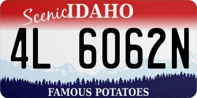 ID license plate 4L6062N
