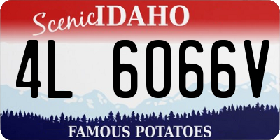 ID license plate 4L6066V