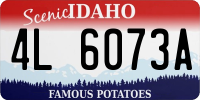 ID license plate 4L6073A