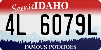 ID license plate 4L6079L