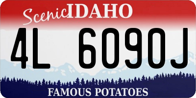 ID license plate 4L6090J