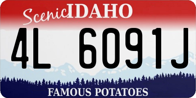 ID license plate 4L6091J