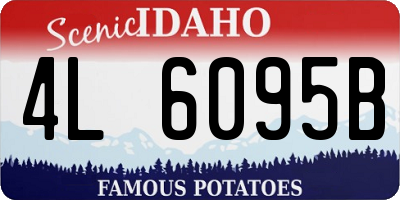 ID license plate 4L6095B
