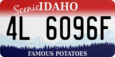 ID license plate 4L6096F