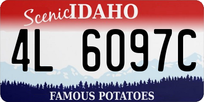 ID license plate 4L6097C