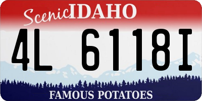 ID license plate 4L6118I