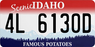 ID license plate 4L6130D