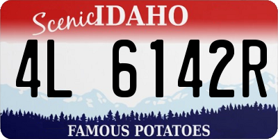 ID license plate 4L6142R